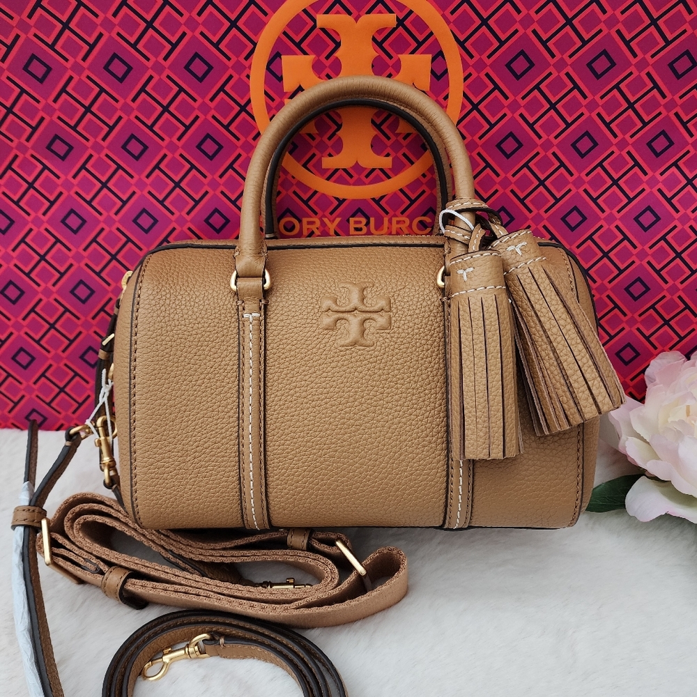 🧡NWT Tory Burch THEA MINI Crossbody SATCHEL In Tiramisu